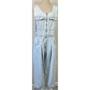 We The Free Light Blue Denim Jumpsuit